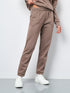 SINSAY WOMENS BASIC JOGGERS - BROWN